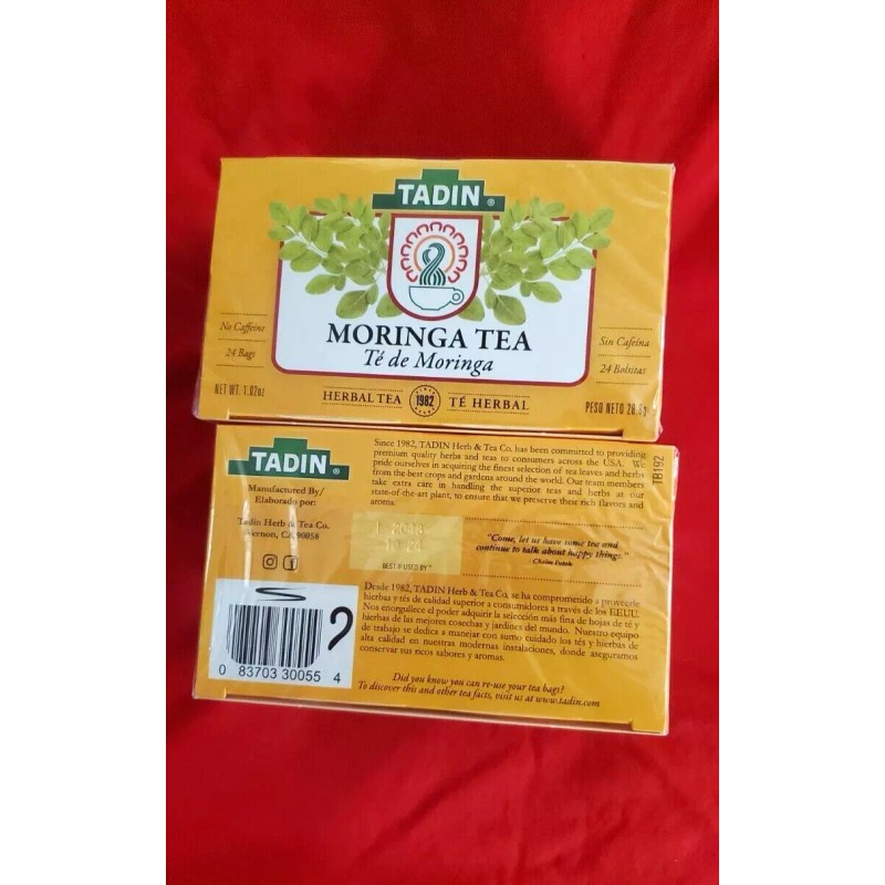 TADIN 2 PACK MORINGA TADIN TEA (48 BAGS) TE DE