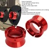 2Pcs NAB Hub Adapters for Studer ReVox Red Polished Aluminium