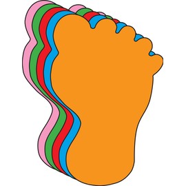 Foot Large Assorted Color Creative Foam Cut-Outs