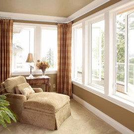 Nicecho L Shape Heavy Duty Curved Curtain Rods for 2 corner Windows adjust to fit size W