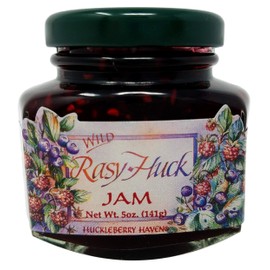Wild Rasy-Huck Jam 5 oz, Made in USA