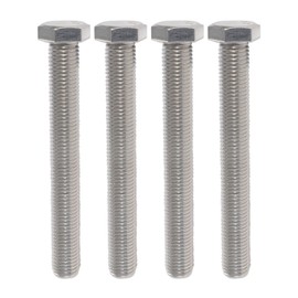 IMScrews Hex 5/16-18 x 5" Long Machine Screws, 304 Stainless Steel Bolts, Pack of 10