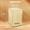 Donner Cajon Box Drum,Percussion instrument Full Size Stringed with Bag,