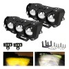Par Faro Led Exploradoras Laser Lupa Estrobo Moto Auto 70w