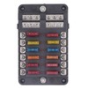 12 Way Fuse Box with LED Indicator DC12‑32V Waterproof Circuit