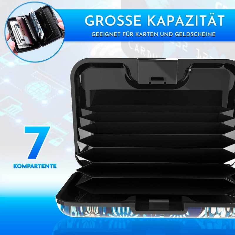Card Holder for Men and Women, Aluminium with RFID Locking