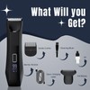 Zesuti 2-in-1 Manscape Trimmer for Men,Body & Groin Hair Trimmers