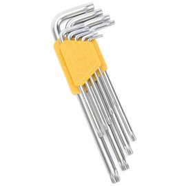 Fancytool Torx Wrench Set Star Key Cr-V – 9PCS Torx Allen Key Set, T10–T50, Chrome Vanadium Steel, Silver Finish, Long Arm, for Electronics, Furniture Screws, Automotive Fixes