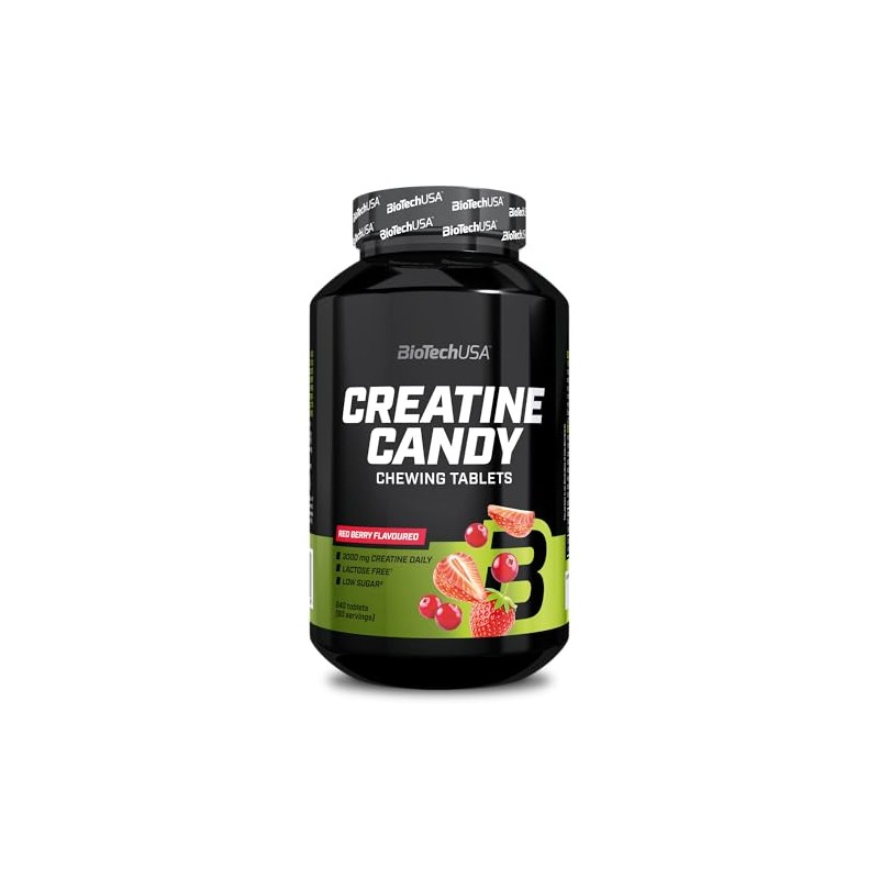 BioTechUSA Creatine Candy | Fruity Chewable Tablets with 3g Micronized