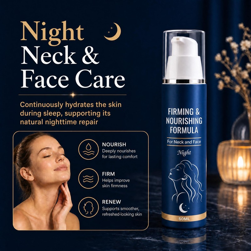 Clariveil Firming & Nourishing Night Cream for Neck and Face,