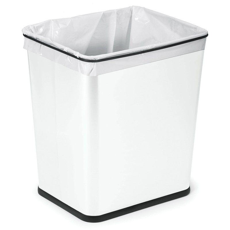 Polder 7 Gallon, Undersink, No Skid Rubber Base, Brushed Stainless