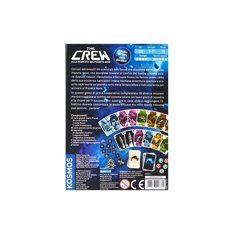 Giochi Uniti - The Crew Card Game - Italian Edition