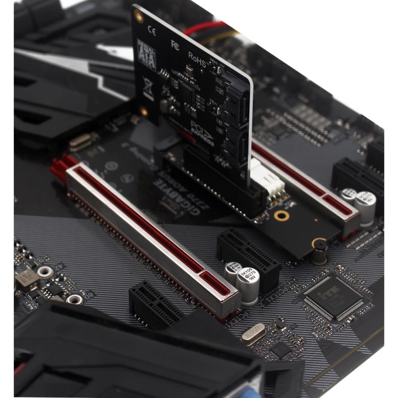 YIKAIEN NGFF M.2 M-Key to PCIe X4 Expansion Card Adapter,