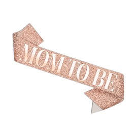 Mom to be sash - Mommy To Be Rose Satin Sash - Baby Shower Decorations, Gender Reveal, Welcome Baby, Baby Sprinkle, Baby Shower Sash, Mummy to be - Light Pink Baby Shower - Sash with Gold Glitter Lettering - MagicShop4u