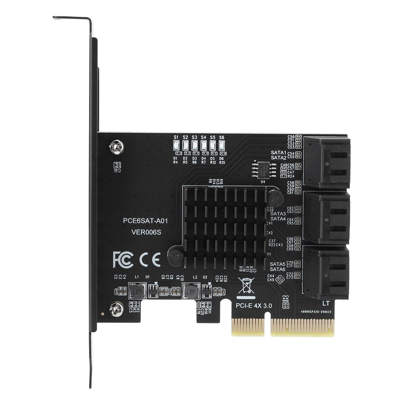 Expansion Card PCIE to 6Port SATA3.0 Hard Disk 6G PCIE3.0