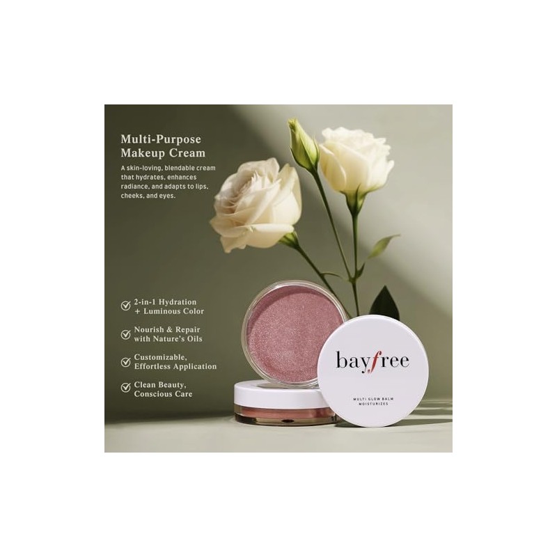 bayfree Multi Glow Balm, Cream Blush for Cheeks Lips &