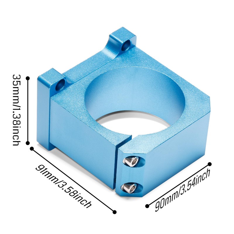 Genmitsu 65mm Diameter Aluminum CNC Spindle Holder Spindle Mount for