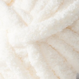 Crafted By Catherine Chunky Chenille Yarn - 6 Pack (8 oz / 227 g, 31.7 Yards Each Skein), Ivory, Gauge 7 Jumbo