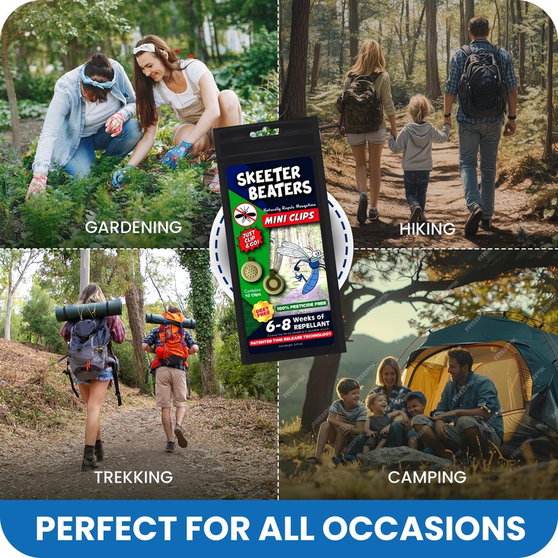 Repel 360 Skeeter Beaters Mosquito & Bug Wearable Mini Clips