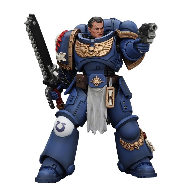 JOYTOY Warhammer 40,000 1/18 Action Figure Ultramarines Lieutenant Titus Collection