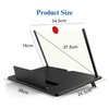 18" Screen Magnifier for Cell Phone,3D Magnifying Projector Screen Enlarger