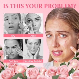 5PCS Rose Skincare Set - Skin Care Sets & Kits - Gift For Women With Cleanser,Eye Cream,Facial Toner,Facial Serum,Face Cream - Gifts For Teenage Girls - Pamper Gifts For Women for Deep Hydration