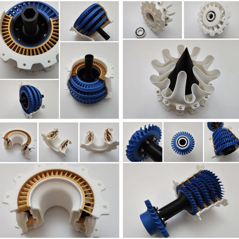 For Bambu Lab Makerworld MH006 Jet Engine Creative Model Kit