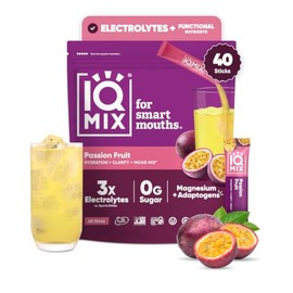 IQBAR- Paquetes de Polvo de Electrolitos Sin Azúcar IQMIX Suplemento de Hidratación Mezcla de Bebida con Electrolitos Keto
