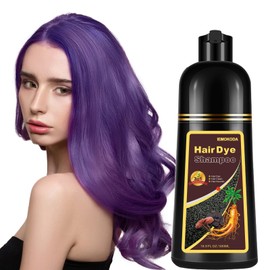 Fvquhvo Purple Hair Dye Shampoo 3 in 1, Hair Color Shampoo for Women Men, Purple Hair Dye, Purple Hair Shampoo, Purple Shampoo Works in Minutes, Shampoo Para Pintar el Cabello