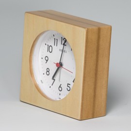 Seiko KR501A Seiko Clock Wall Clock, Dual Use, Analog Alarm, Wooden Frame, Natural Color Wood