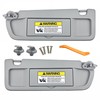 Pair of Left and Right Sun Visors with Clips and