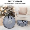 BALEINE 2 Pack Wreath Storage Container, Christmas Wreath Storage Bag