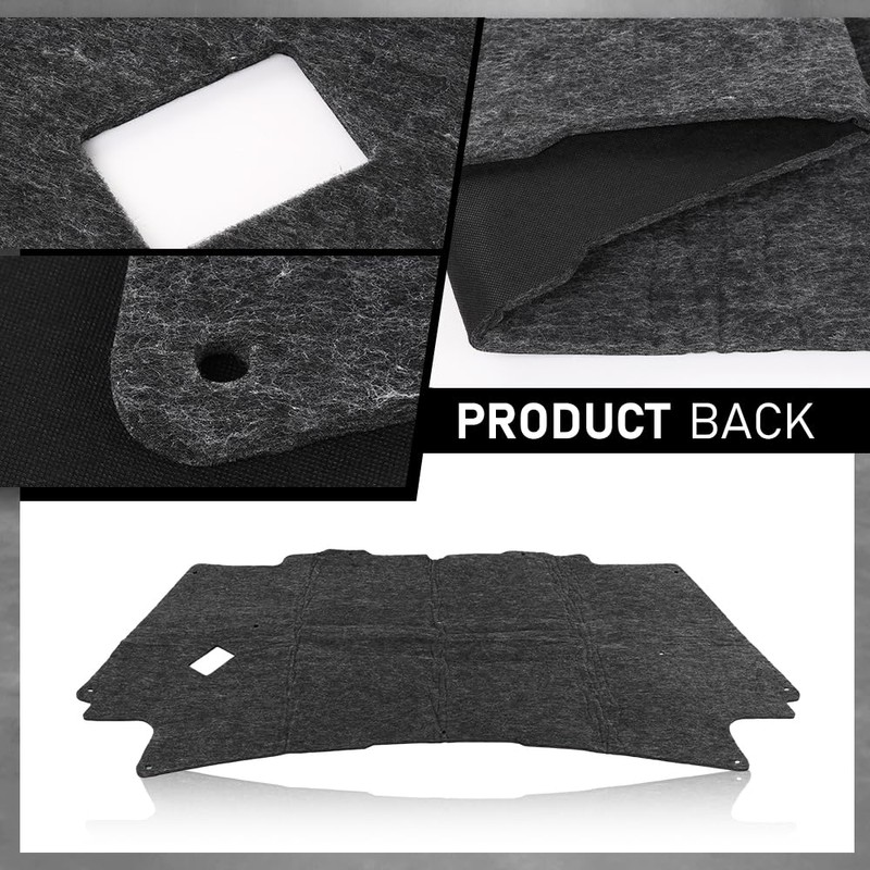 G-PLUS Hood Insulation Pad with Clips Compatible with 2002-2008 Dodge