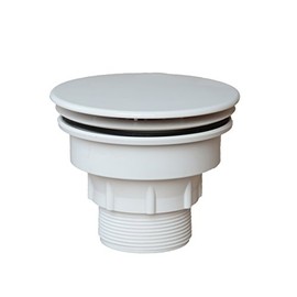 Bathroom Shower Grate Drain Waste for Shower Base White Plastic