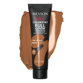 Revlon Colorstay FULL COVER Fundation, base de maquillaje matte-mat de covertura completa, rostro