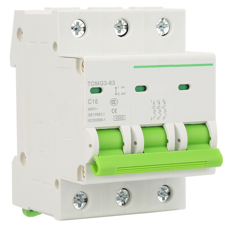 TOMG3-63 3P C type Miniature Circuit Breaker Leakage Protection Air