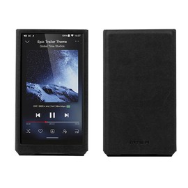 MITER Case For FiiO JM21, Handmade artificial PU Leather Cover for fiio-jm21 (Light Black)