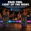 Musibaby Black 80W Waterproof Portable Bluetooth Speaker for Outdoor Use