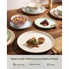 Famiware Saturn Dinnerware Sets, Plates and Bowls Sets for 4,