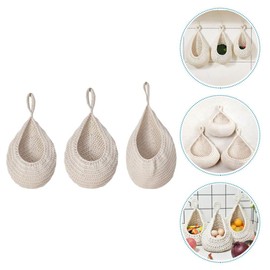 TOVINANNA Hanging Fruit Vegetable Basket Woven Storage Net Bag Bohemia Style Decor Multi-Function