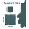 qiqee Dark Grayish Blue Cocktail Dinner Napkins 5x5inch Disposable Beverage,Wedding,