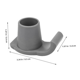 BESPORTBLE 3pcs Walker Glide Caps Replacement Heavy Duty Antislip Ski Glides for Enhanced Stability and Safety Easy to Install Walker Accessories for Seniors Grey