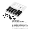 200Pcs Wire Washer Kit Rubber Grommet Dustproof Insulated Fireproof for