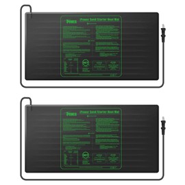 iPower iPower 48" x 20" Waterproof Durable Seedling Heat Mat Warm Hydroponic Plant for Indoor Gardening Germination Starting, 2 Pack