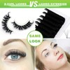 3d Plant Fibre Russian Strip Lashes, D Curl Lash Strips,