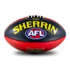 Sherrin Adelaide Crows AFL Club Leather Football, Red/Black, Size 5