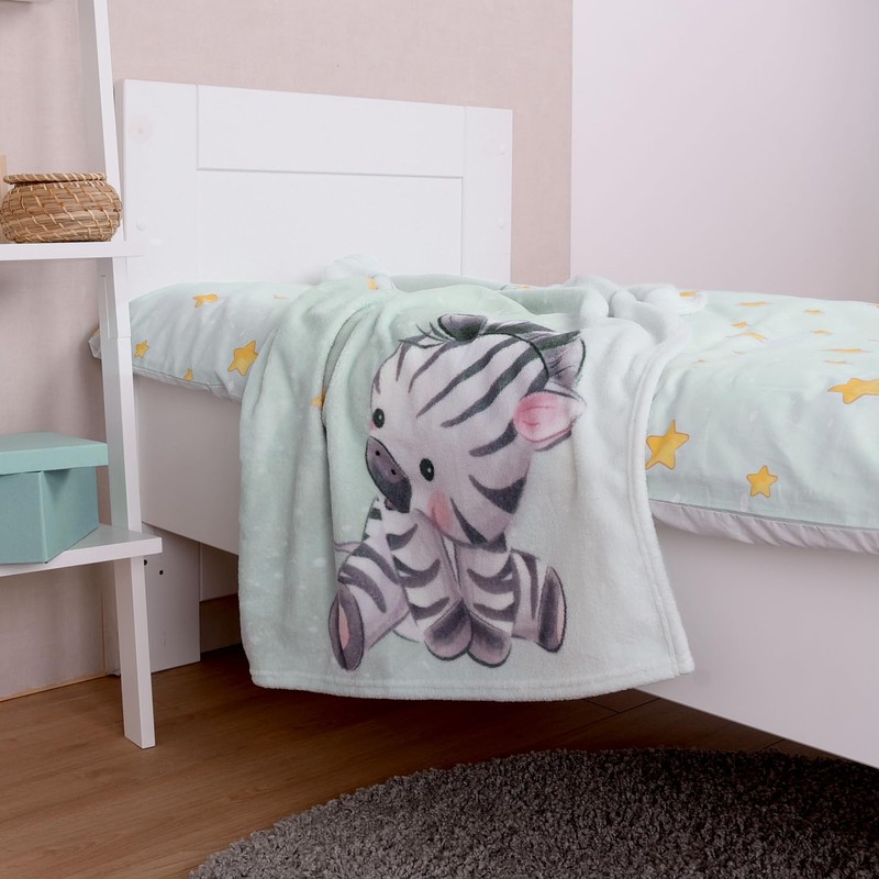 Herding Babybest Zebra Microfibre Fleece Blanket, 75 x 100 cm,