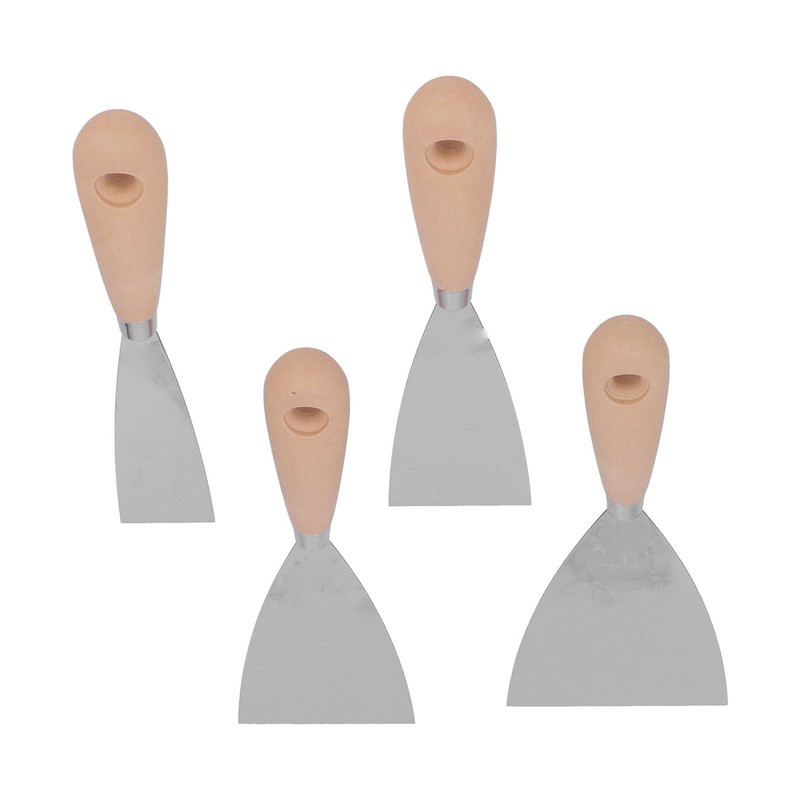 4 Pcs Putty Knife Scrapers Stainless Steel Spackle Knife Metal
