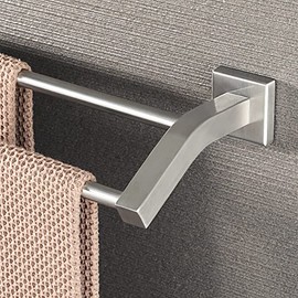 Alise Bathroom Double Towel Bar Towel Hanging Rod/Rail Towel Rack Holder Storage Wall Mount 21-Inch,GK9500-LS SUS304 Stainless Steel Brushed Nickel