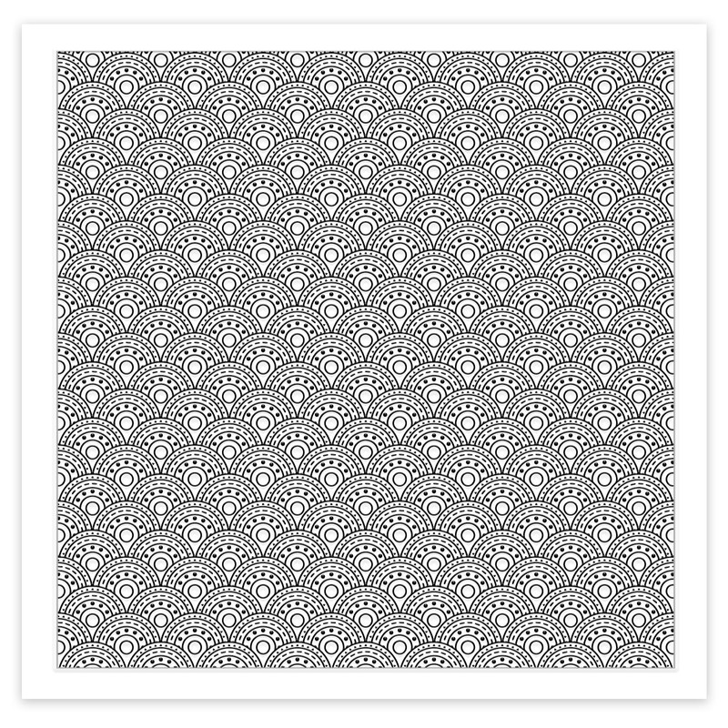 CHGCRAFT Fish Scales Polymer Clay Texture Sheets Silicone Texture Stamp